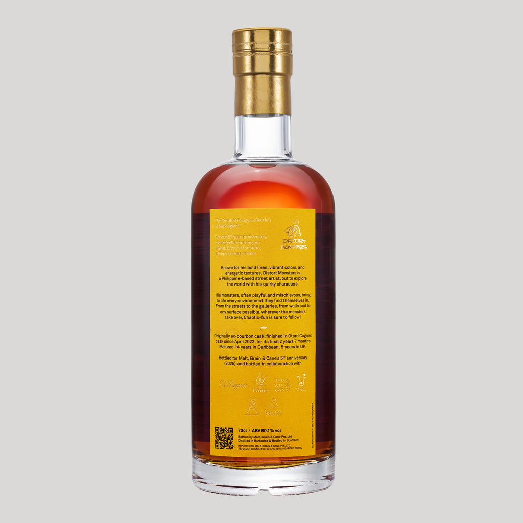 023: Foursquare 2006, 60.1%, 19 YO, Cognac Cask - DistortMonsters "SAFARI SUNRISE"