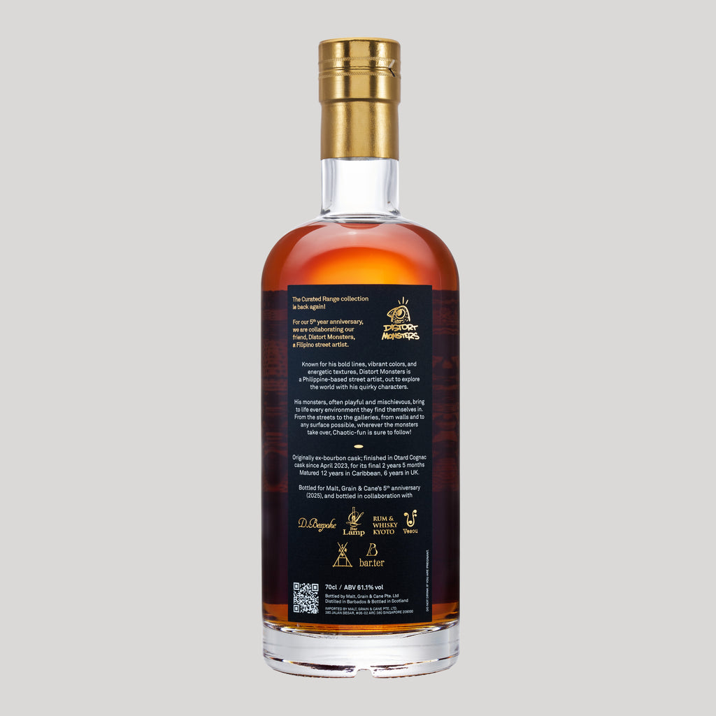 024: Foursquare 2007, 61.1%, 18 YO, Cognac Cask - DistortMonsters "MIDNIGHT MARSH"