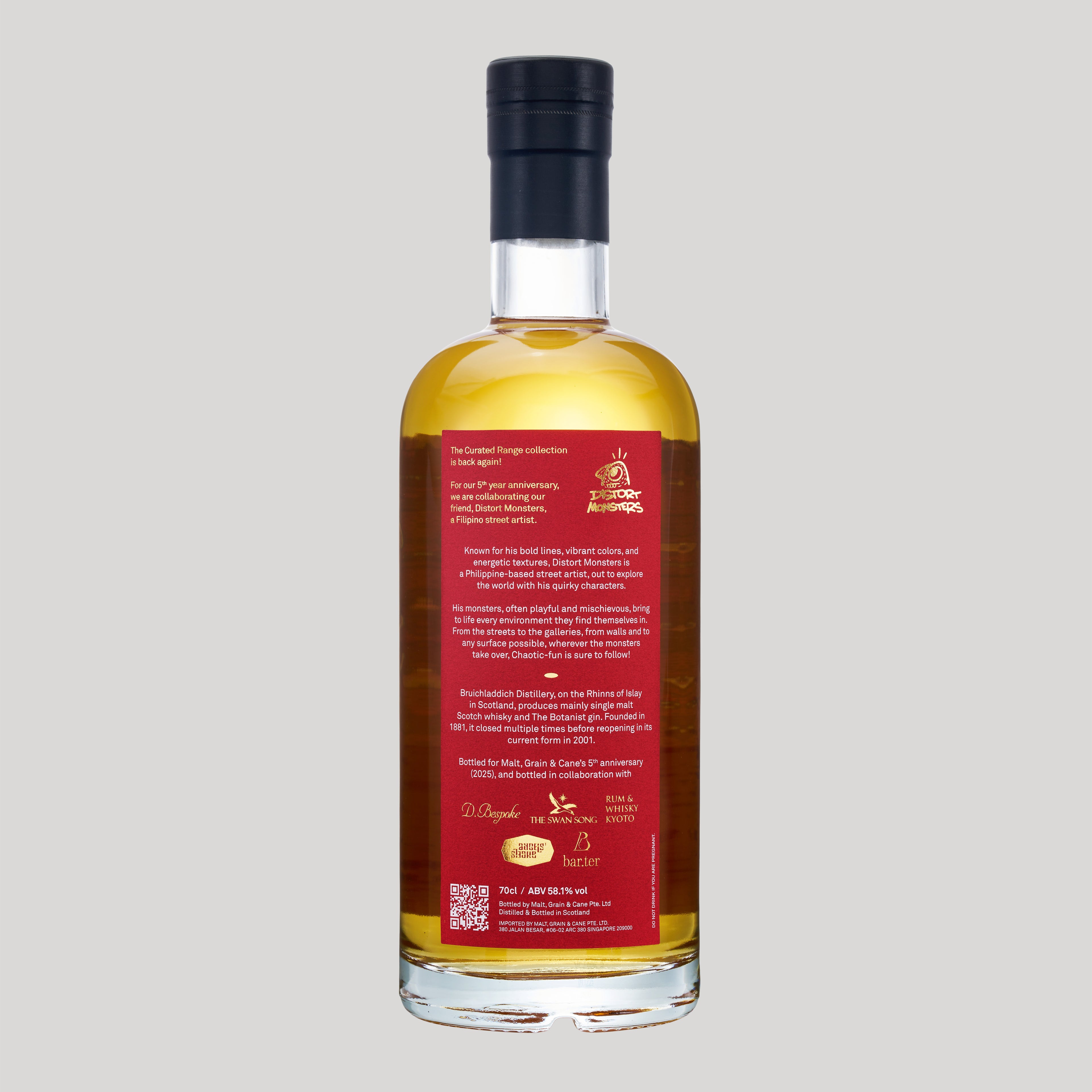 025: Bruichladdich 2008, 58.1%, 17 YO,  - DistortMonsters "RUBY REVERIE"