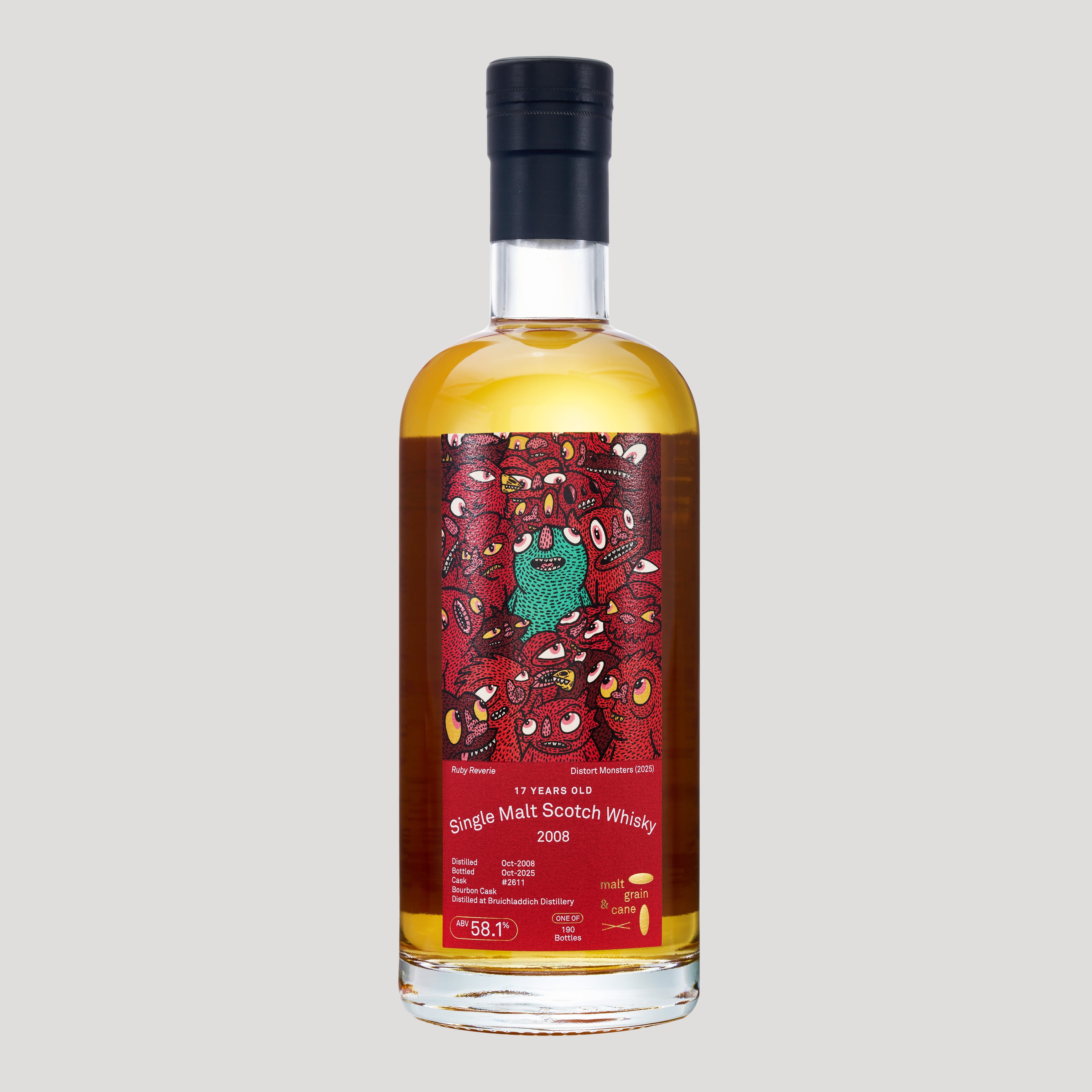 025: Bruichladdich 2008, 58.1%, 17 YO,  - DistortMonsters "RUBY REVERIE"