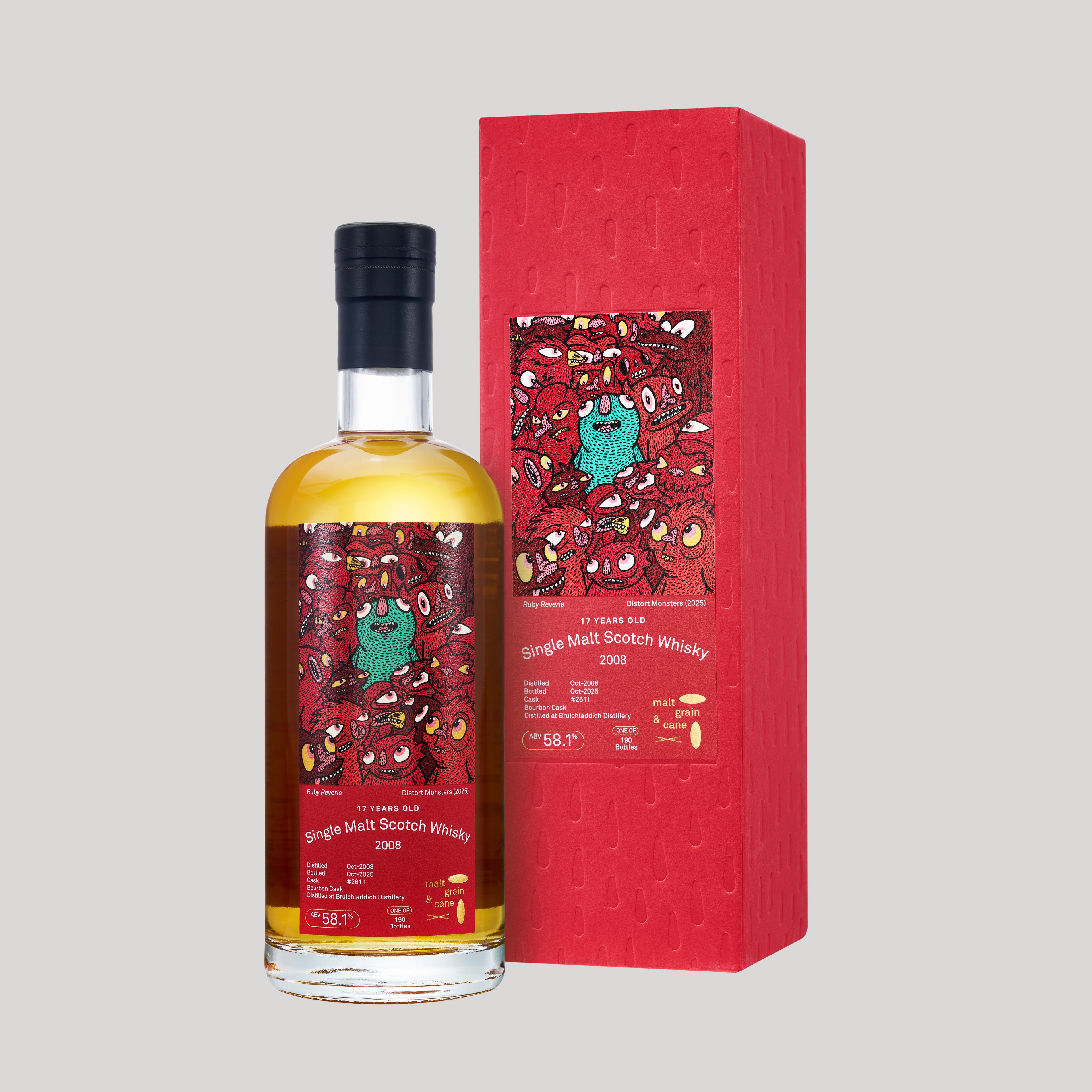 025: Bruichladdich 2008, 58.1%, 17 YO,  - DistortMonsters "RUBY REVERIE"