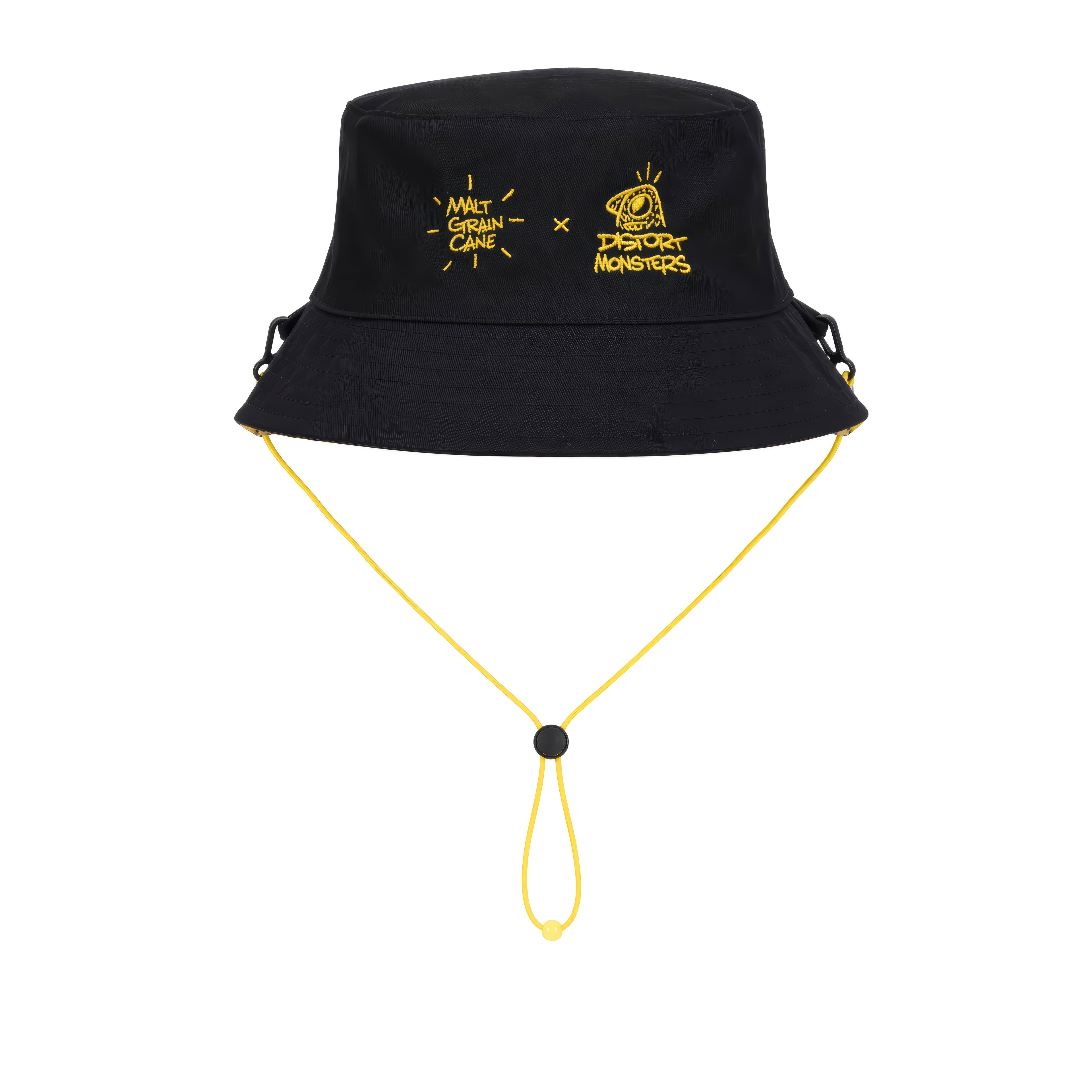 DistortMonsters x MGC - Yellow Reversible Bucket Hat