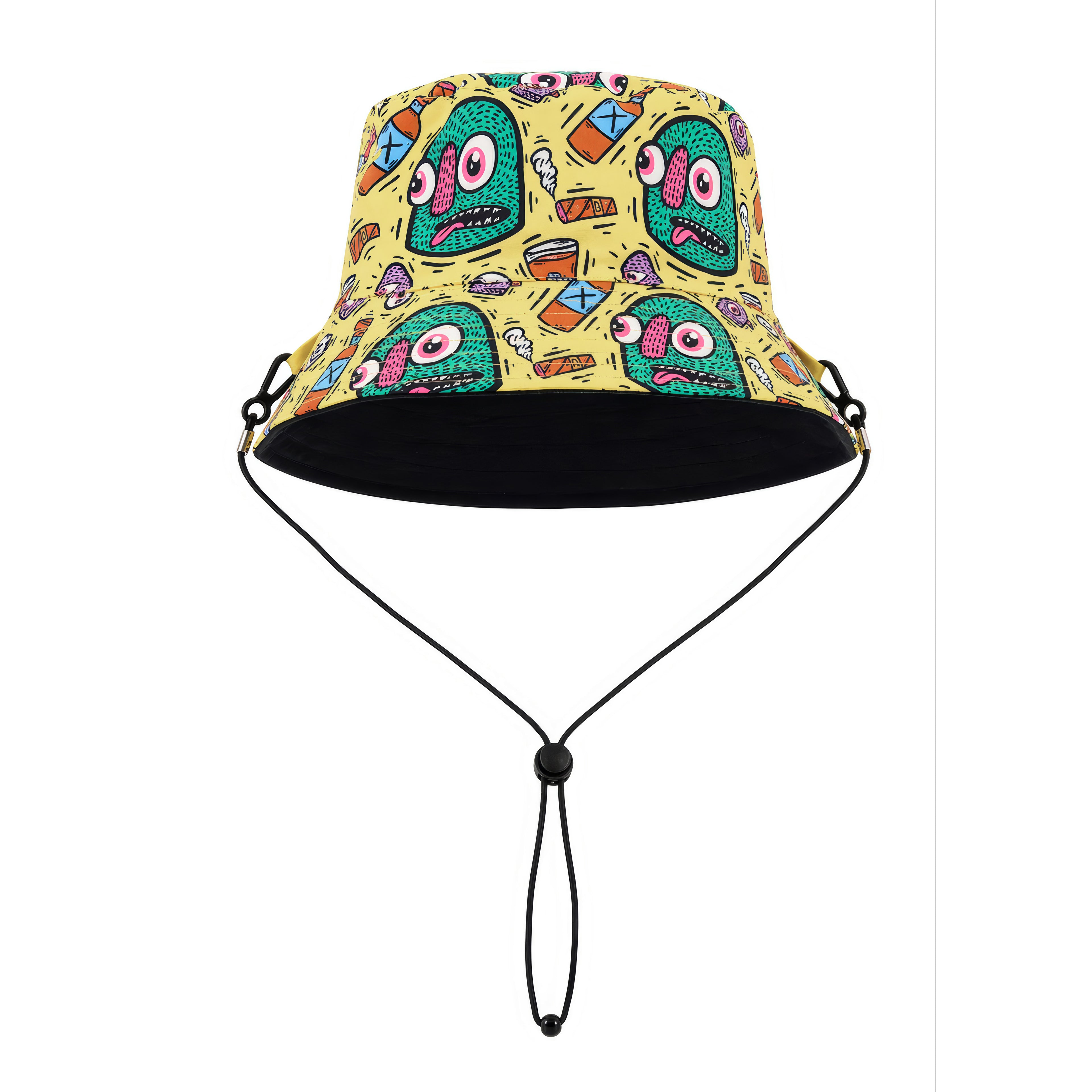 DistortMonsters x MGC - Yellow Reversible Bucket Hat