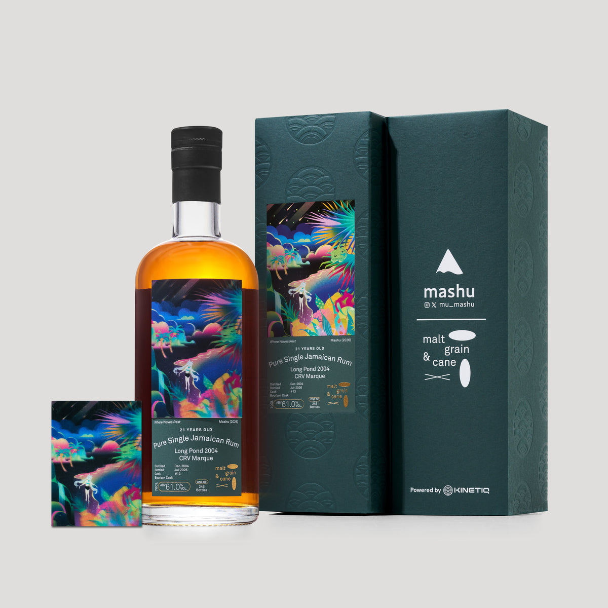 028: Long Pond Rum 2004, 21 Yrs, ABV: 61.0%, 700mL - Mashu